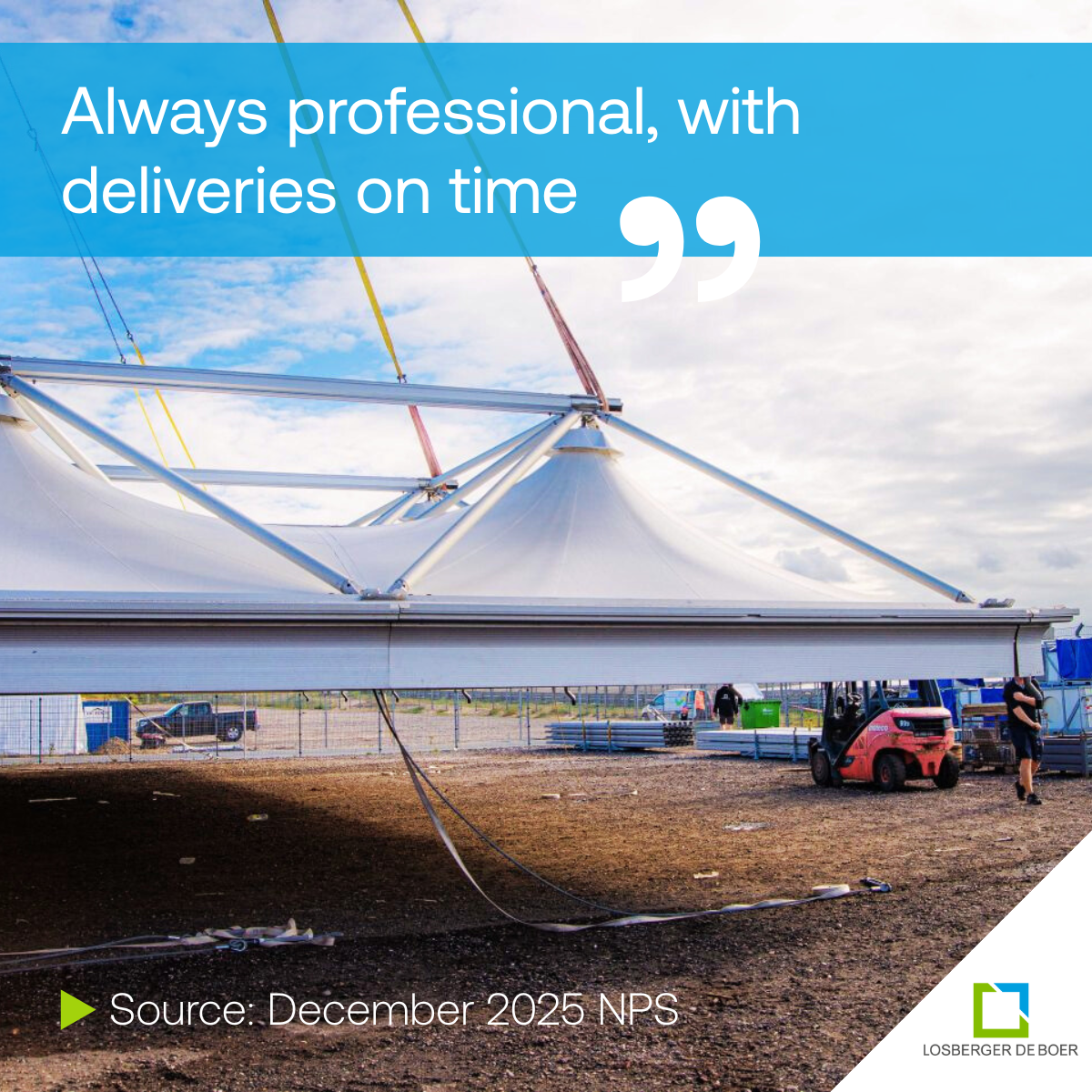 Losberger De Boer client quote NPS research