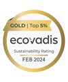 Ecovadis Gold Sustainability Rating  Feb 2024