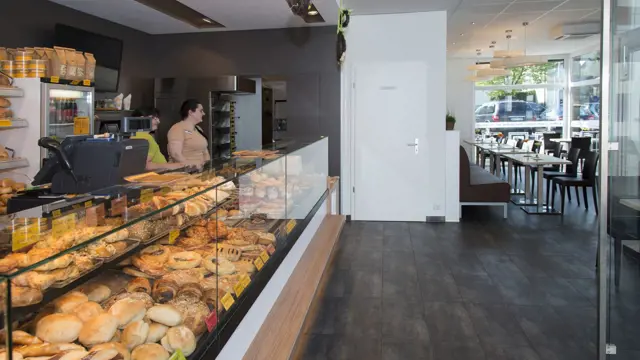 Theke Backshop in Modulbauweise Losberger Modular Systems