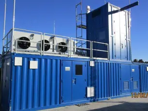 Aggregate-Container mit Kühler