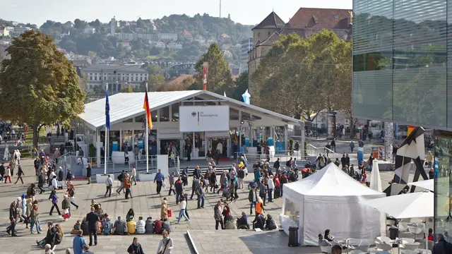 Losberger De Boer Bundsregierung maxiflex P1 Stuttgart