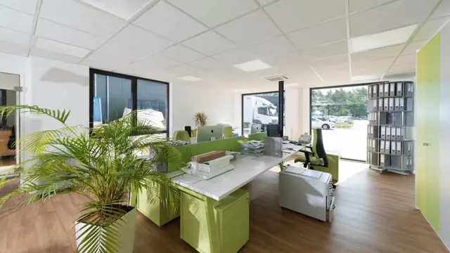 Büro in Modulbauweise Innenansicht