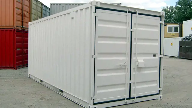 Lagercontainer Seecontainer weiß Losberger Modular Systems