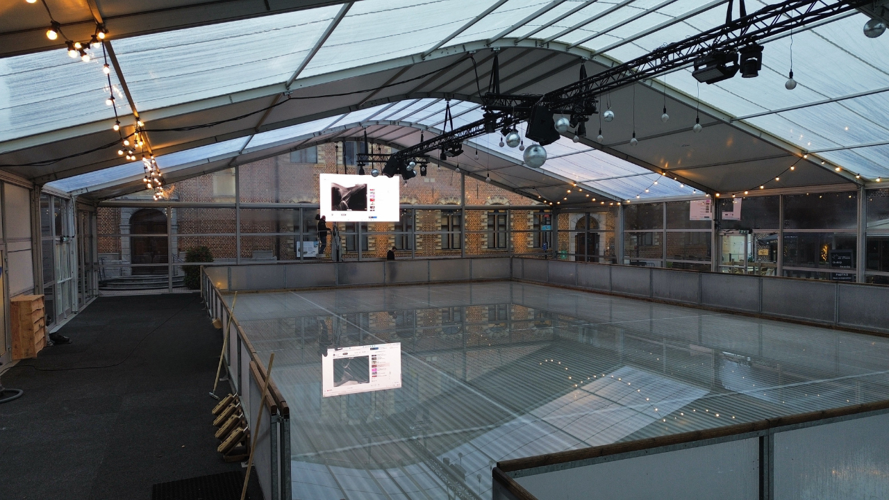 Covered Ice Rink in Bree: Stylish Temporary Structure for Winter Events ...